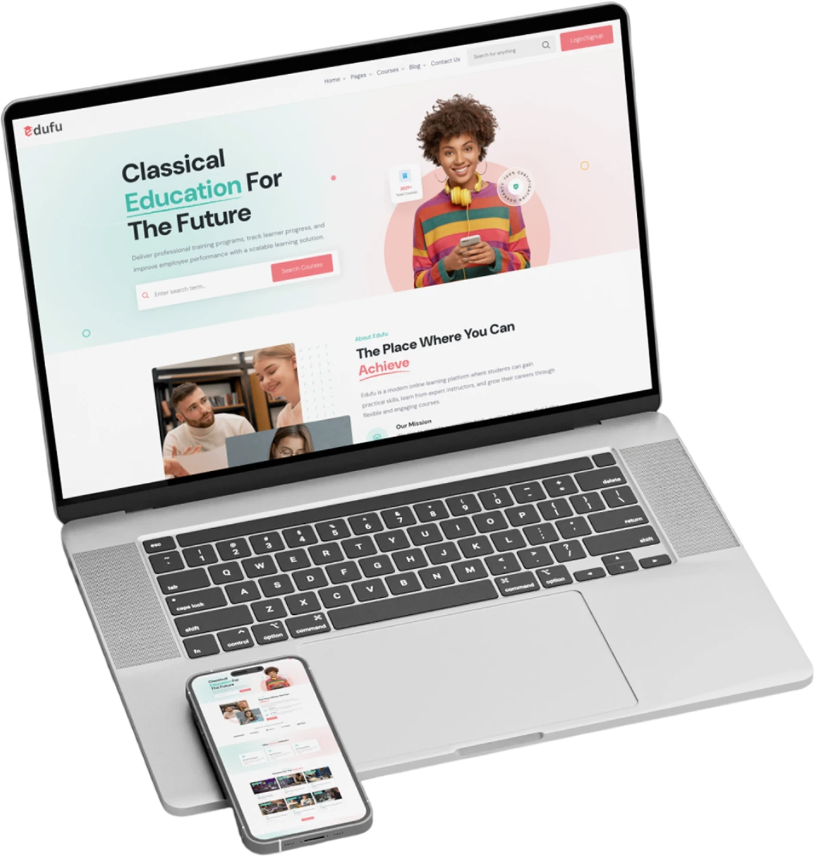 Responsive Edufu Moodle layouts